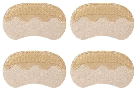 Zuasdvnk Almohadillas para el talón, almohadillas para el cojín en la parte posterior del talón | 4 almohadillas de talón lavables | Protectores de talón de zapatos para mujer, forro para el talón,