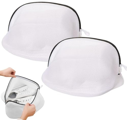 WeddHuis Set da 2 pezzi per la biancheria con sacchetto in rete per scarpe da ginnastica e calzini