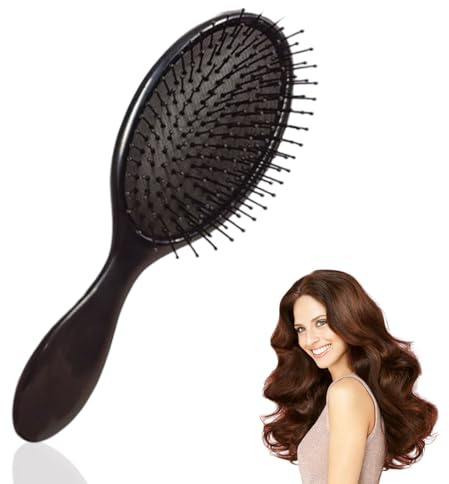 New Curl Brush, Styling Brush for Detangling,Combing,Shaping and Defining, Curl Defining Brush for Women and Men (Black)