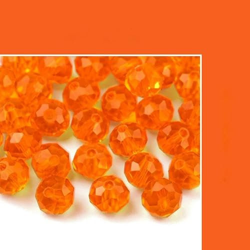 4,0 mm Glasperlen, runde Kristallperlen, bunte Abstandsperlen für die Herstellung von Armbändern und Schmuck zum Selbermachen, insgesamt 300 Stück, Hyazinthe, 4,0 mm