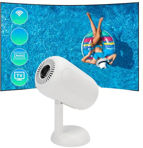 Mi NI Projektor, Smart Projektor mit WiFi6 und Bluetooth 5.3, 6K HD Heimkino Videoprojektor, 600 ANSI, Automatische Trapezkorrektur, für I OS/Android/Laptop/TV Stick/HDMI/USB