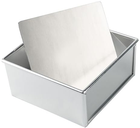 Anillos cuadrados para tartas, moldes cuadrados para hornear pasteles con base extraíble, ideales para cumpleaños y celebraciones