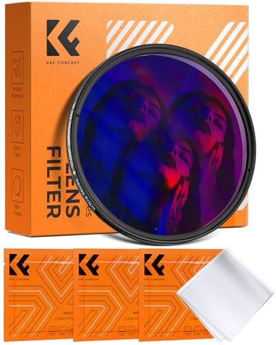K&F CONCEPT 82mm Kaleidoskop Prisma Filter Prisma | Filter Prisma Spezialeffekt Kamera,Optisches Glas,Nano-Basic,FE104