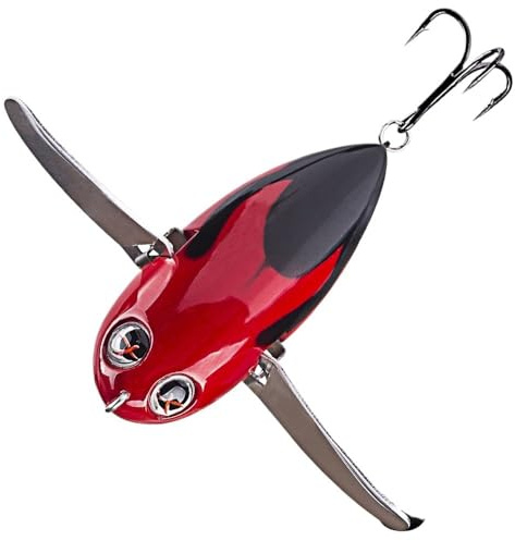 Realistische Biene Angelköder 5,8cm 12,5g Oberfläche Köder Metallflügel Kunstköder Hartköder Wobbler Popper Köder C26-06