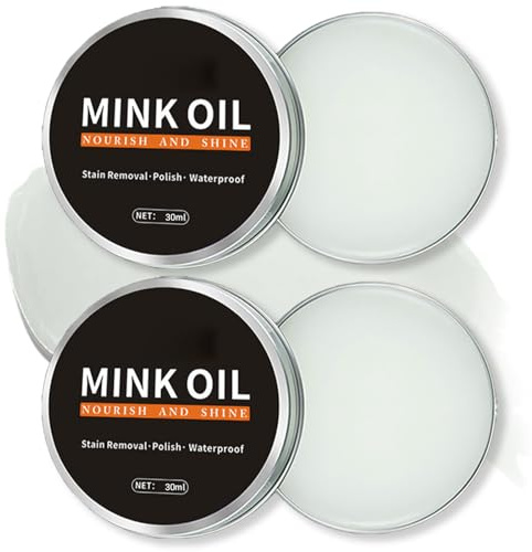 Beauthink 2PCS Premium Leather Conditioner & Cleaner – Leather Balm for Car Seats, Furniture, Boots, Sofa & More. Deep Cleans, Care & Maintenance. Restores Shine & Softnes, Deep Nourishing Oil