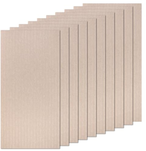 QUARKZMAN 10 Pack Panneau Acoustique 47x24x0.4 Panneaux Murs Autoadhésifs Anti-Bruit Mousse Absorbante Pour Studio Bureau Salle D'enregistrement, Dark Tan