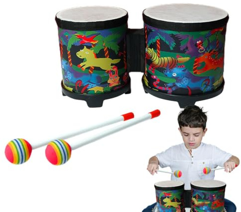 Bongotrommeln für Kinder,Kinderbongos | Kinder-Trommelset, Percussion