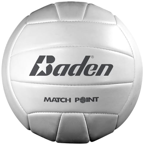 Baden MatchPoint Official Size 5 Cushioned Volleyball | Premium Comfort and Durability for Competitive Play | White