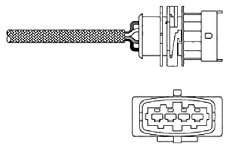 DELPHI ES20291-12B1 Lambdasonde Oxygen O2 Sensor Beheizt Kompatibel mit OPEL Corsa C Schrägheck X01 25327304 25335280 855341