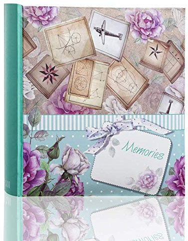 ARPAN 3 Large Photo Albums Totaling 600 Photos 6 x 4'' - Slip In Case Memo Writing Area - Travel Album