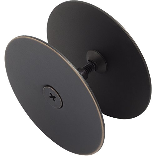 Hole Filler Plate, 2-5/8 Diameter, 1-Inch and 2-Inch Connecting Screws, Vintage Bronze by Stone Harbor Hardware