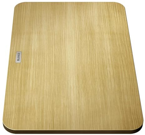 BLANCO Esche Compound Schneidbrett | empfohlen | Robustes, elegantes Design | [36,8x23,5x2,4 cm] | Ideal zum Schneiden & Vorbereiten | Pflegeleicht & langlebig