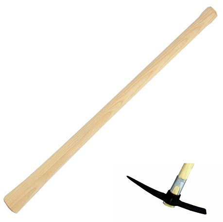 bauCompany24 Kreuzhackenstiel 950 mm, groes Auge, Sonderma aus hartem Eschenholz, ca. 69,2 x 39,2 mm