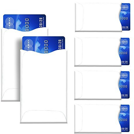 CAROUSELCHECKS RFID Blocking Sleeves, Pack of 15 (Credit Card Holders Only) for Identity Theft Protection