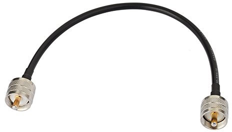 Superbat CB Funk RG58 Kabel PL259 UHF Kabel 30 cm SO239 UHF Stecker auf Stecker Verlängerungskabel Verlustarmes für Amateurfunk Funkantennen Analysator, SWR-Meter,Zweiwege FunkWireless LAN Geräte