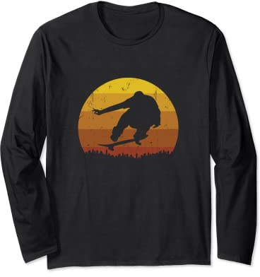 Skater Horison Skateboard Waveboard Longboard Skater Langarmshirt