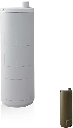 Design Letters auslaufsicherer Thermobecher | 500 ml luftdichter Edelstahlbecher | Kaffeebecher to go thermo mit einfacher Öffnungs-/Schließfunktion | to go Becher als travel mug, Thermoskanne 500ml