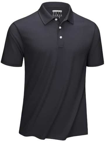 KEFITEVD Herren Poloshirt Kurzarm Golf T-Shirt Schnelltrocknend Atmungsaktiv Funktionsshirt Regular-Fit Dünn Leicht Outdoor Oberteil für Frühling Sommer