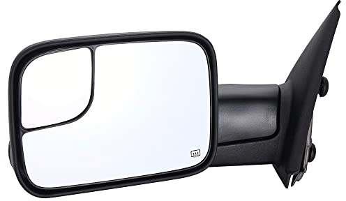 ZAPOSTS Towing Mirror Replacement Fit for 02-08 DodgeRam 1500 for 03-09 Dodge Ram 2500 3500 Pickup Truck Power Heated Tow Folding Side View Mirror Driver Side