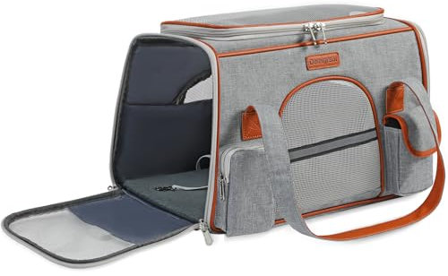 Demigreat Faltbare Transporttasche für Katze Hunde bis 7 kg, Atmungsaktiv Transportbox für Mitte Kleine Hunde Katzen, Hundetragetasche Katzentrageta