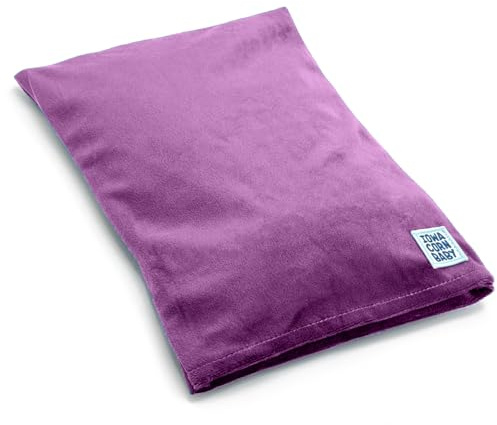 Microwave Heating Pad (with Removable Cover) – Weighted Microwavable Moist Heat Therapy Pad for Back, Neck, Shoulders, and Cramps – Portable, Reusable Cold or Warm Compress, 10 x 7, 2.5lbs