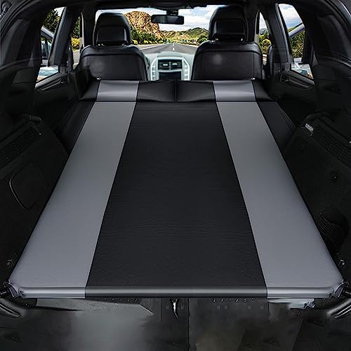 ilbcavne Auto Luftmatratze Selbstaufblasbare für Audi Q7 Q3 Q5 Q8 SQ5 Camping SUV Kofferraum Aufblasbare Matratze (Color:Black)