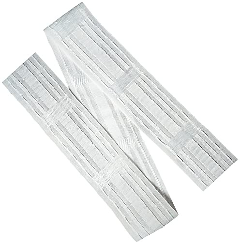 WANYI Gardinenband Vorhangband zum Aufnähen 85MM Breit Universal Schlaufenband Universalband Faltenband für Gardinen Kräuselband mit Schlaufen(30m)