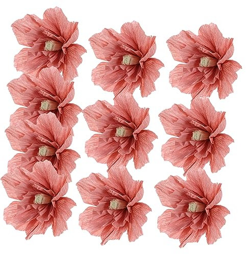 RORPOIR 10St hochzeitsdeko Ornament Dekor Wohnkultur große Papierblumen Partei Papierblumen liefert Papierblumen für Zuhause Fenster Krepp-Papier Wandblume schmücken Kulissen Requisiten