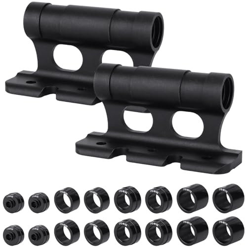 COZHYESS Bike Fork Mount, 2 Pcs Bicycle Fork Mount Truck Block, Car Roof Rack Carrier, Quick Release Thru Axle Fitments, 8 Removable, for Fittings 5x100mm, 12x100mm, 15x100mm, 15x110mm