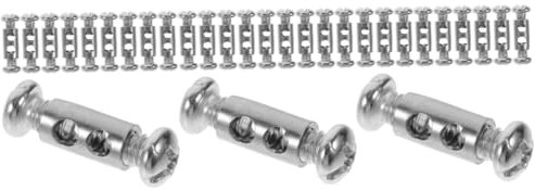 SOLUSTRE 30 Stk Drahtseil-Schließfach Drahtseilklemme cable clips - Drahtseilbefestigung Kabelbefestigung Kabelklemme Edelstahl-Drahtclip Kabelclip für Rostfreier Stahl