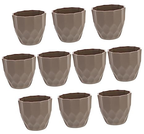 Gogogmee 10St Blumentopf tablett Pflanztöpfe für Setzlinge Pflanzentopf für drinnen graceling Gracy einmachgläser Töpfe für Pflanzen gefrosteter Pflanzer Mini-Pflanzentopf Plastik