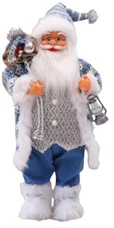 Amagogo Weihnachtspuppe, Weihnachtsmann-Figur, Weihnachtsmann, Weihnachtsmann-Figur, 60 cm/23 Zoll hoch, für die Dekoration des Weihnachtszimmers und des Kamins