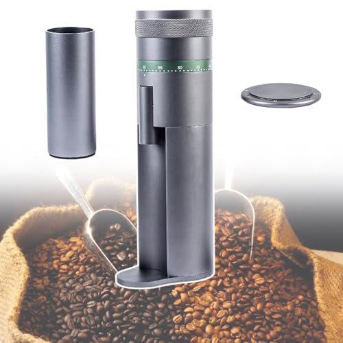 HCAUYNN Molinillo De Café con Muelas EléCtricas De Escritorio, Muelas CóNicas De Acero Inoxidable De 7 Dientes, para Café De Prensa Francesa, Café FríO, Café Hecho A Mano,220V
