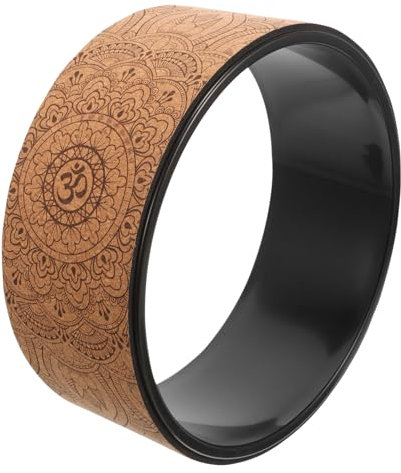 SKISUNO Pu Kork Yoga Wheel Yogarad Rückenroller Für Dehnung Balance Pilates Yoga Zubehör Für Flexibilität Und Stressabbau Geeignet Für Anfänger Und Profis