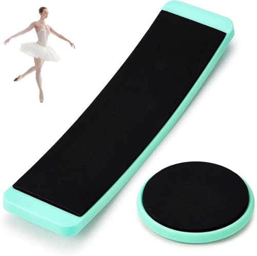 MUSLONG Turning Board Ballett Pirouetten Drehbrett Spin Board mit Runde Eiskunstlauf Spinner Drehbrett Ballett Gymnastik Drehscheibe für Balletttänzer, Fußgleichgewichtstraining, Rotationsübungen