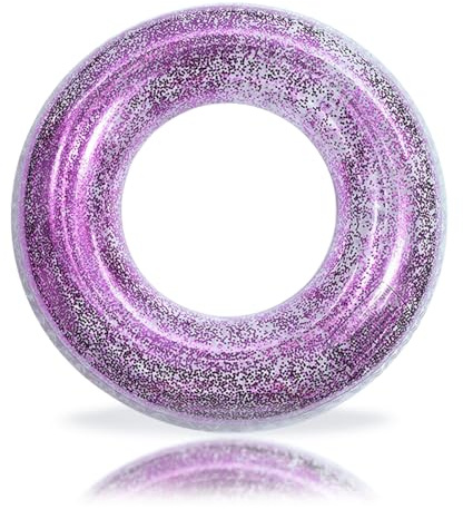 70/90cm Schwimmring mit Glitzer für Kinder Erwachsene Teenagern,Pool Ring Schwimmreifen Aufblasbar Ring,Aufblasbar Schwimmen Rings für Mädchen Jungen Schwimmbad Wasser Outdoor Spielzeug Party Zubehör