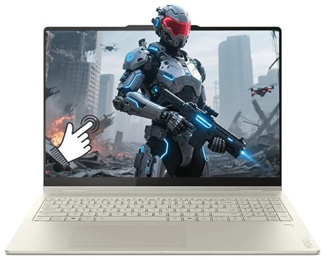 Lenovo Yoga 7 2 in 1 AI Laptop 16” 2K Touchscreen, AMD Ryzen AI 5 340 Up to 4.8GHz, AMD Radeon 840M, 16GB LPDDR5X, 512GB SSD, WiFi 7, Backlit KB, Fingerprint, Windows 11 PRO W/BWE Accessorie