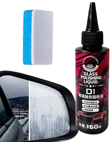 Auto Glass Cleaner – Polizia parabrezza 150 G, pasta sgrassante | Forte liquido per la pulizia del vetro per la rimozione di graffi e pellicola 'olio – liminazione con effetto lucidante per vetri