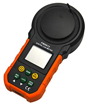 Belichtungsmesser, Lux Meter 0~200,000Lux Reichweite Lichtmesser Pocket Design Illuminometer Lux/FC Photometer Tester Umwelttests