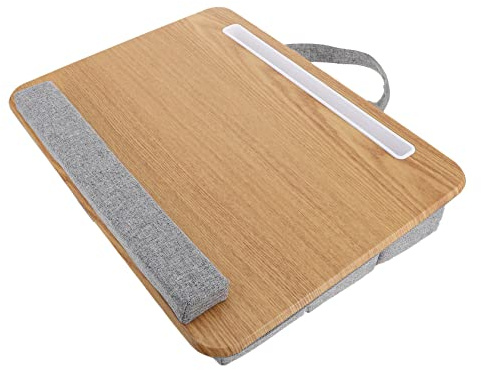 Uonlytech Bureau D'ordinateur Lit Pliable Khaki en Tissu Isolation Thermique et Surface Fiable, Support Portable pour Étude ou Travail Lit