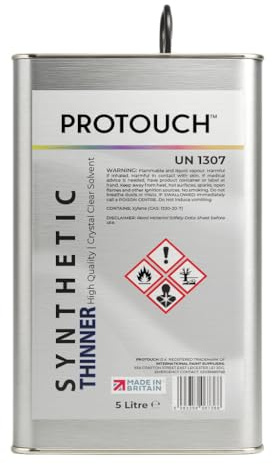 Protouch Synthetic Paint Thinner, Professional Grade Solvent, 5 Litre, Made in Britain, for Paint Systems and Spray Gun Cleaning