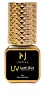 5ml Wimpernkleber UV Jo.may für Wimpernverlängerung.Schwarz. Trockenzeit 0,5 Sek. Eyelash Glue 5 Gramm. Korea. (Gold Kappe)