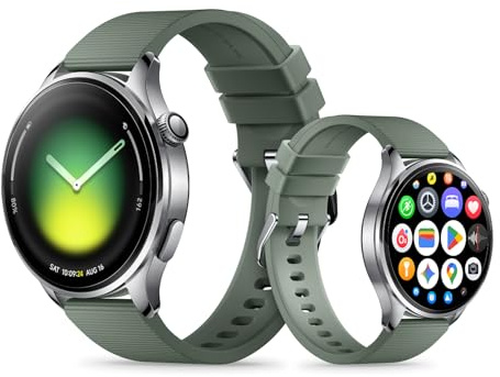 XIAOMI Watch 5 Smartwatch, Google Wear OS, pagos NFC, AI con Gemini, Pantalla de 1,54”, hasta 6 días de autonomía, GPS y Seguimiento Fitness, Control por Gestos, 47 mm, Bluetooth, Verde