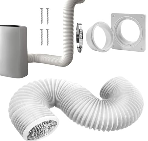 Générique Kit de ventilation portable pour fenêtre de climatiseur | Connecteur Mural Climatiseur | Connecteur Mural Évent Climatiseur Portable Tuyau | Salle de bain, camping-car, chambre, cuisine