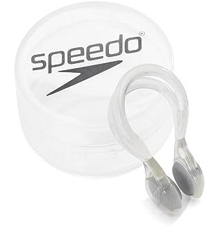 Speedo Nasenklammer zum Schwimmen, wasserdicht, wiederverwendbar, Training, farblos, Einheitsgröße