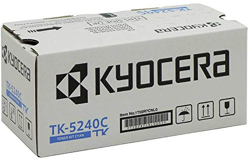 Kyocera TK-5240C Toner Cyan, Originalkartusche 1T02R7CNL0. Toner Drucker kompatibel für ECOSYS M5526cdn, ECOSYS M5526cdw, ECOSYS P5026cdn, ECOSYS P5026cdw.