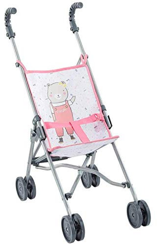 Corolle 9000140720 - Mon Grand Poupon, Puppenbuggy pink für alle 36-42cm Babypuppen