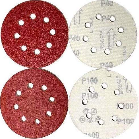 120x Schleifscheiben │ Ø 215 mm │ 10 Loch │ KORN WÄHLBAR │ für Exzenterschleifer │ Marke: klebemeister.eu (P60)