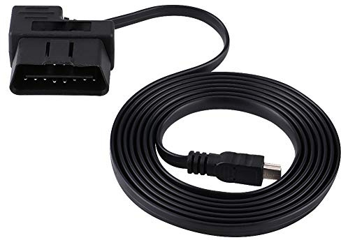 DEWIN Cable USB OBD2, Adaptador de Extensión de Diagnóstico OBD-II OBD2 EOBD de 16 Pines para Coche de 180cm a Cable Mini USB