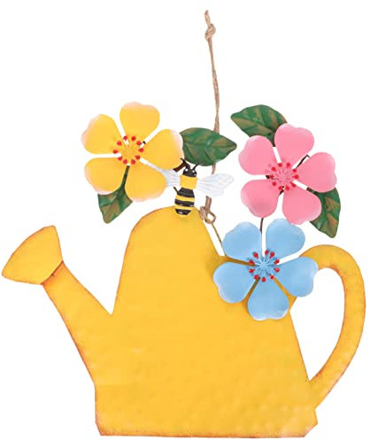 Cabilock Hängende Wanddekoration Aus Blumen-Kessel-Design Idyllisches Wandornament Für Garten Außenbereich Und Terrasse Stilvolle Deko Für Hochzeiten Cafés Und Geschäfte